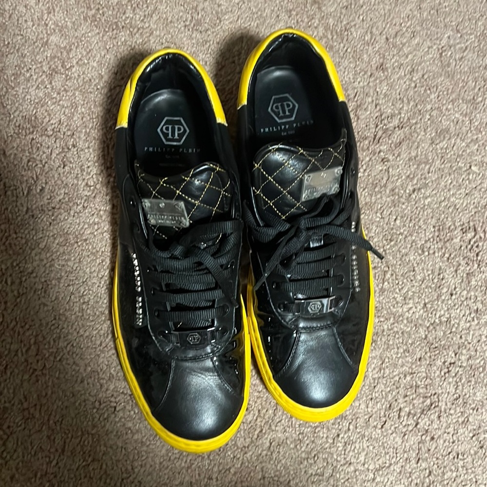 Philipp plain shoes original black and yellow